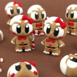 Flexi GingerBread Cookie � Fleksibel Julefigur (ca. 5 cm)