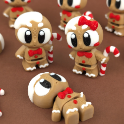 Flexi GingerBread Cookie � Fleksibel Julefigur (ca. 5 cm)