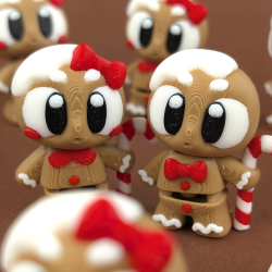 Flexi GingerBread Cookie � Fleksibel Julefigur (ca. 5 cm)
