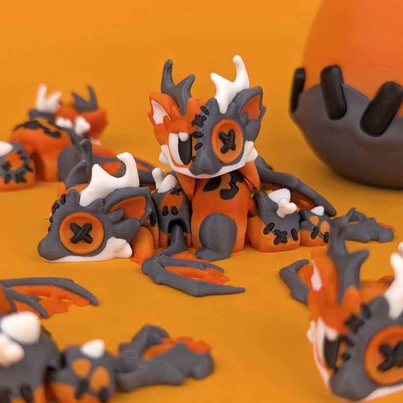 Halloween Mini Dragon � Fleksibel Halloween-drage