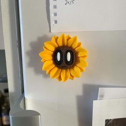 Solsikke K�leskabsmagnet