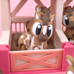 Hestestald Play Set � s�dt milj�s�t til flexi heste