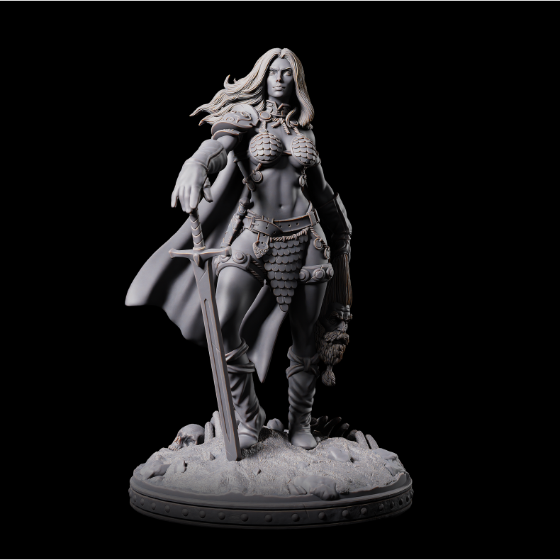 Anya, the female Barbarian