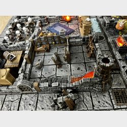 Deluxe 3D Modular Game Board - Compatible with HeroQuest &amp; Dungeon Crawlers | 102x75cm 