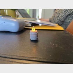  Lantern on Barrel - 32mm LED Terrain Prop for Tabletop RPGs &amp; Wargames