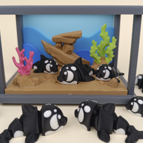 Flexi Killer Whale � Havets sort-hvide k�mpe i miniudgave