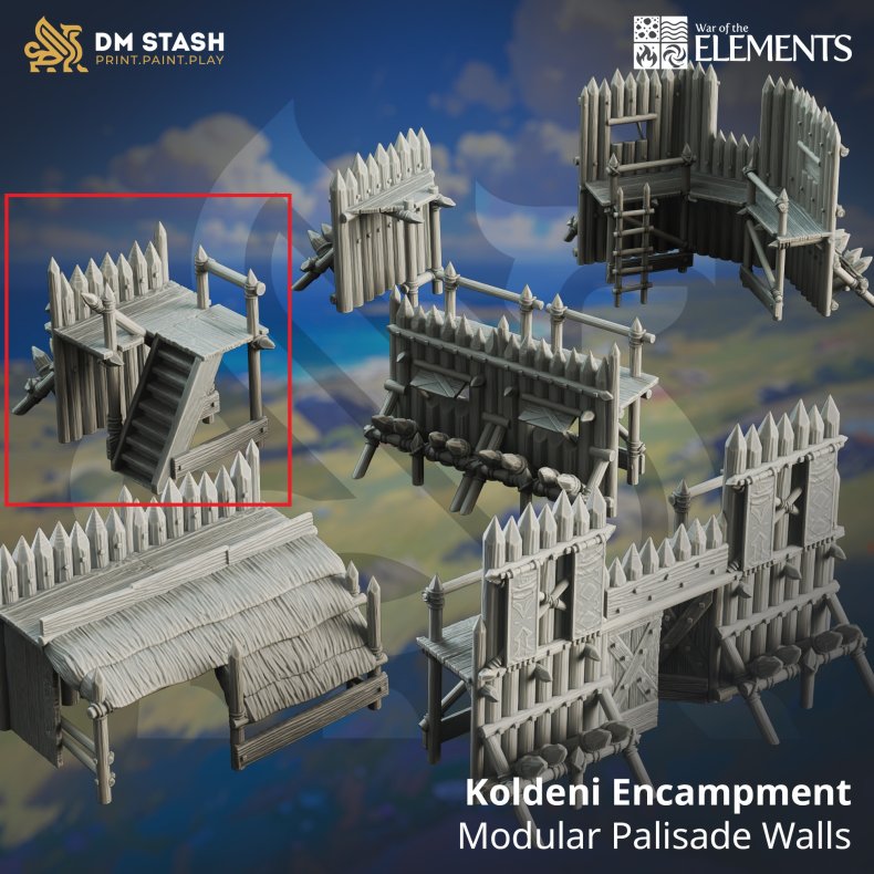 Koldeni Encampment - Palisade Stairs