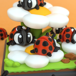 Flexi Ladybug � Fleksibel Marieh�nefigur
