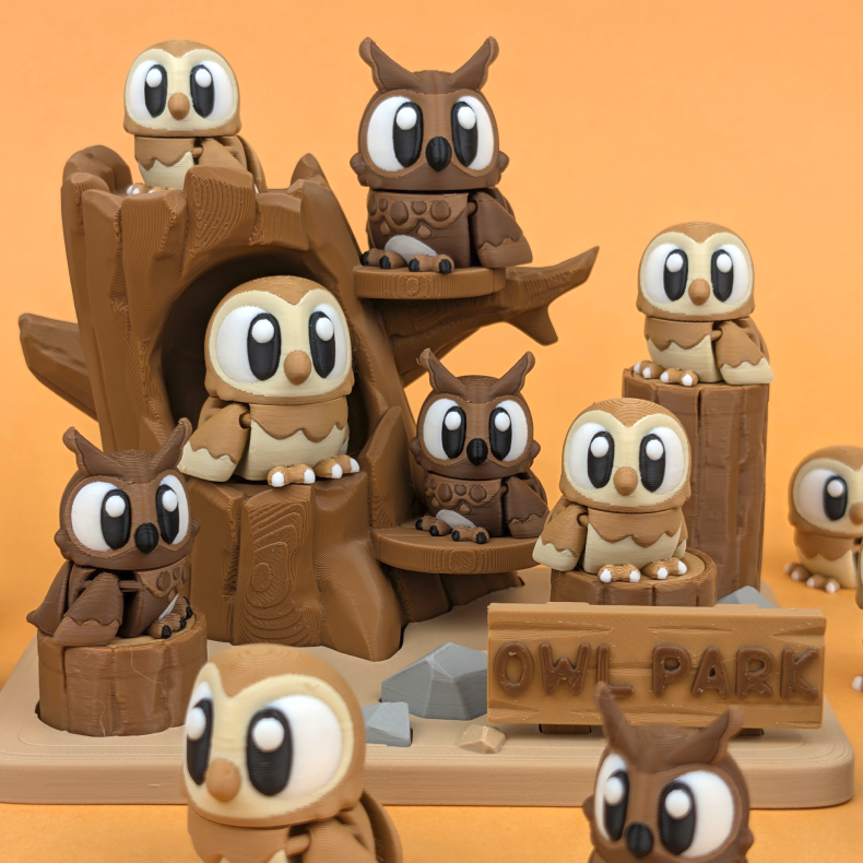 Owl Park � hyggeligt play set med tr�milj�