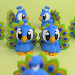 Flexi Peacock � Fleksibel P�fugl