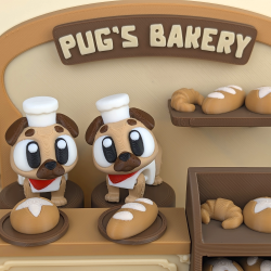 Pug's Bakery Play Set � Bagerimilj� til Flexi Dyr