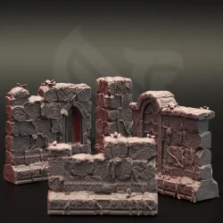 Ruins of Arkani - Ancient Anshani Walls (4pcs)