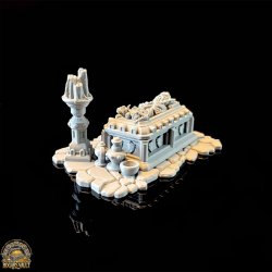 Sarcophagus with candelabra and lid