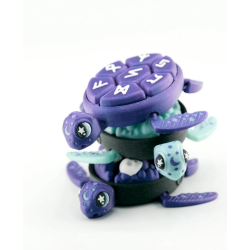 Cosmic Crucible Clicker-Skildpadde � Magisk Flexi Clicker/Keychain (Astral, Runic &amp; Cauldronic)