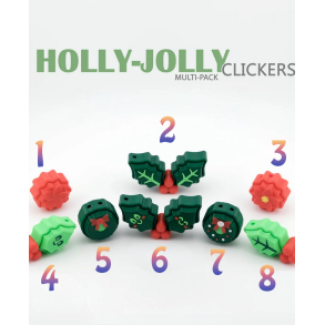 Holly-Jolly Clickers � Jule Fidget Figurer