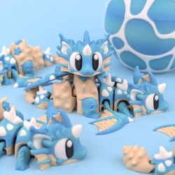 Flexi Sea Shell Mini Dragon � s�d havdrage figur