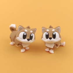 Flexi Shiba Inu Print � Fleksibel Mini Hundefigur