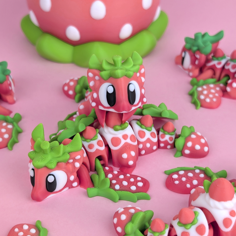 Strawberry Pudding Mini Dragon � Fleksibel Jordb�rdrage