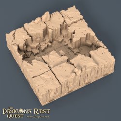 Terror in the Tundra - Chasm &amp; Ledge - Expansion for the 3D Modular Game Board