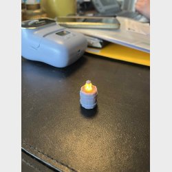  Lantern on Barrel - 32mm LED Terrain Prop for Tabletop RPGs &amp; Wargames