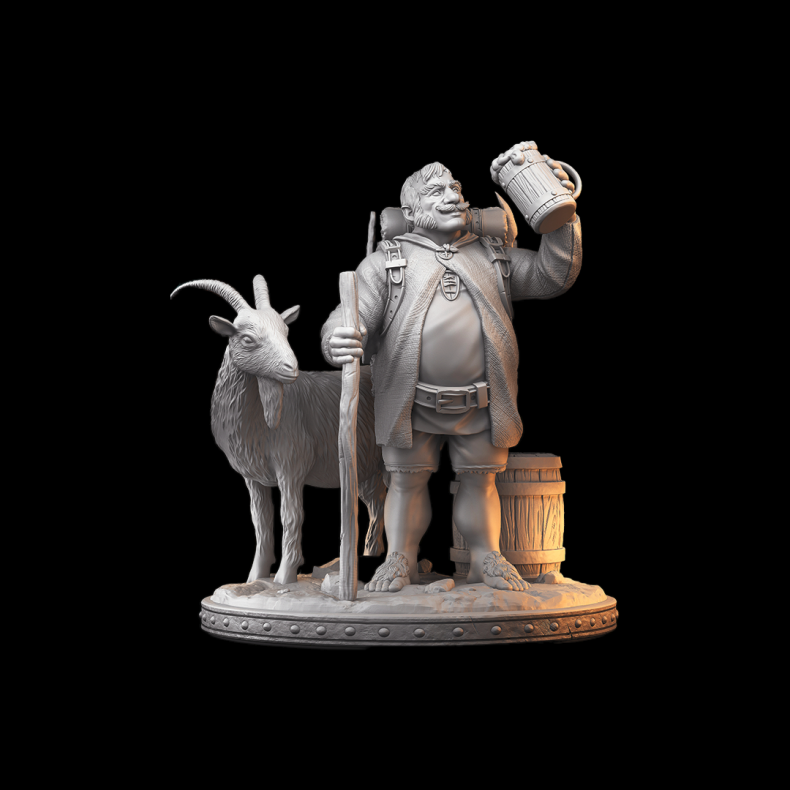 Tharn the Explorer   Adventurer Miniature