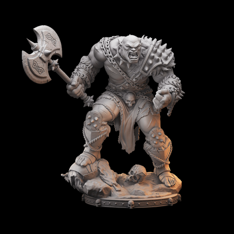 Ograk  Orc Captain Miniature