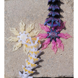 Solar Dragon � Flexi Drage med Krystal- og Soldesign