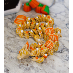 Pumpkin Spice Cookie Dragon � Flexi Drage Collectible