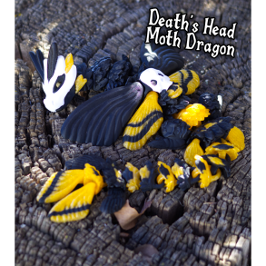 Death�s Head Moth Dragon � Flexi Dragefigur