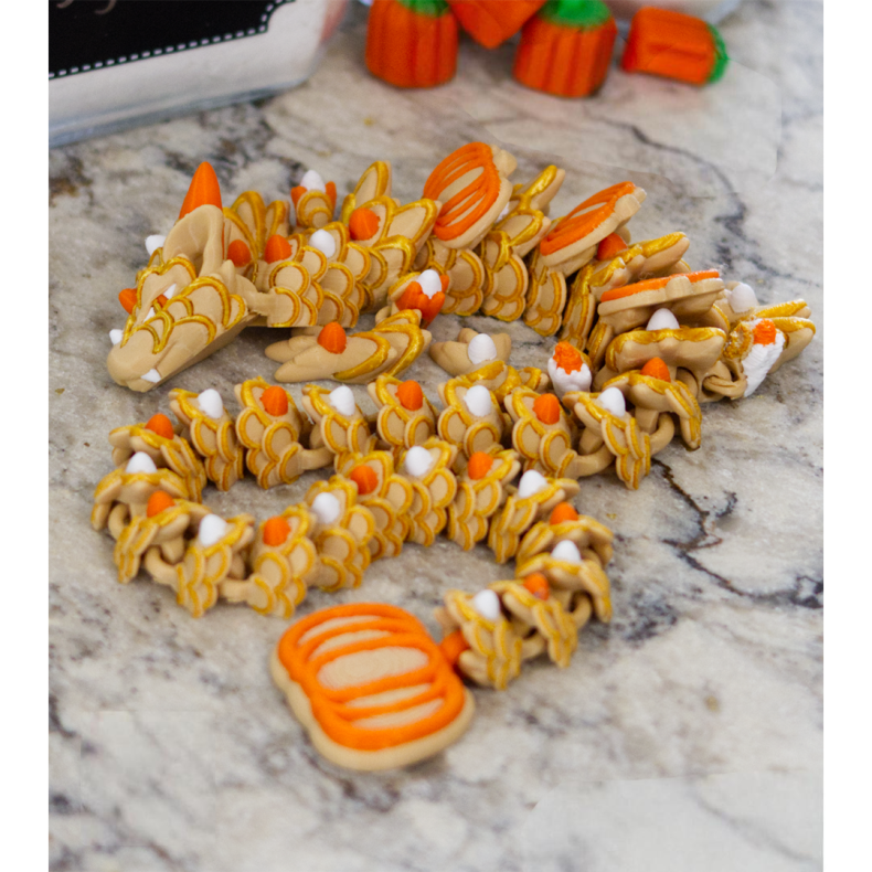 Pumpkin Spice Cookie Dragon � Flexi Drage Collectible