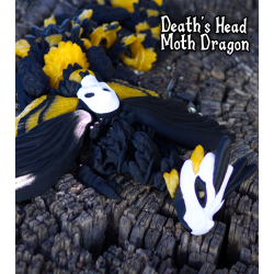 Death�s Head Moth Dragon � Flexi Dragefigur