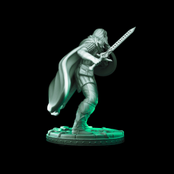 Male Elf Warrior - 3D Printed Fantasy Miniature for DnD &amp; Tabletop RPGs