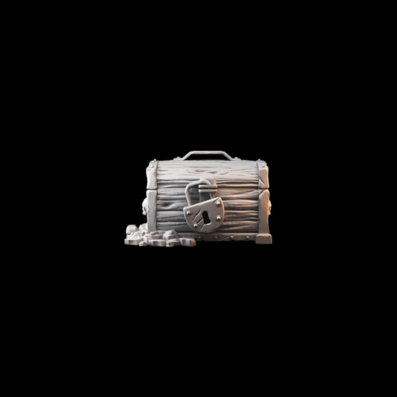 Treasure Chest  3D Printed Loot Prop for DnD &amp; Tabletop RPGs