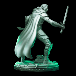 Male Elf Warrior - 3D Printed Fantasy Miniature for DnD &amp; Tabletop RPGs