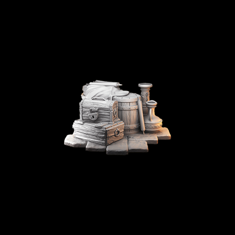 Wooden Barricade  3D Printed Terrain for DnD &amp; Fantasy Tabletop Games