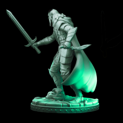 Male Elf Warrior - 3D Printed Fantasy Miniature for DnD &amp; Tabletop RPGs