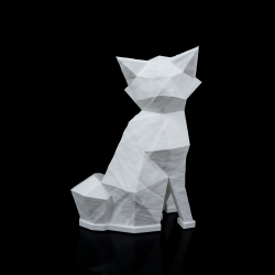 Low Poly R�v � LED Bordlampe i hvid Bioplast