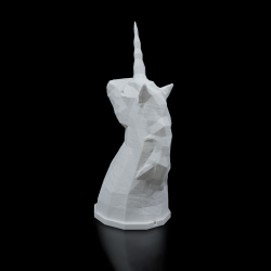 Low Polygon Enhj�rning Bordlampe � LED stemningslys i bioplast