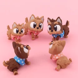 Flexi Yorkshire Terrier � S�d og Bev�gelig Figur ca. 5 cm