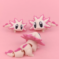 Flexi Axolotl � S�d og fleksibel figur ca. 8 cm