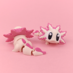 Flexi Axolotl � S�d og fleksibel figur ca. 8 cm