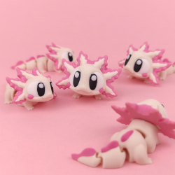 Flexi Axolotl � S�d og fleksibel figur ca. 8 cm