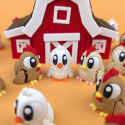 Flexi Chicken � s�d h�nsefigur til samling og pynt