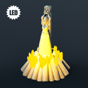 Burning Stake - LED Resin Terrain Piece (32mm Scale)