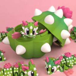 Cactus Bloom Mini Dragon � Fleksibel Kaktusdrage