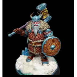 Argos; the Ironberg Dwarf - Hammer &amp; Shield Warrior Miniature