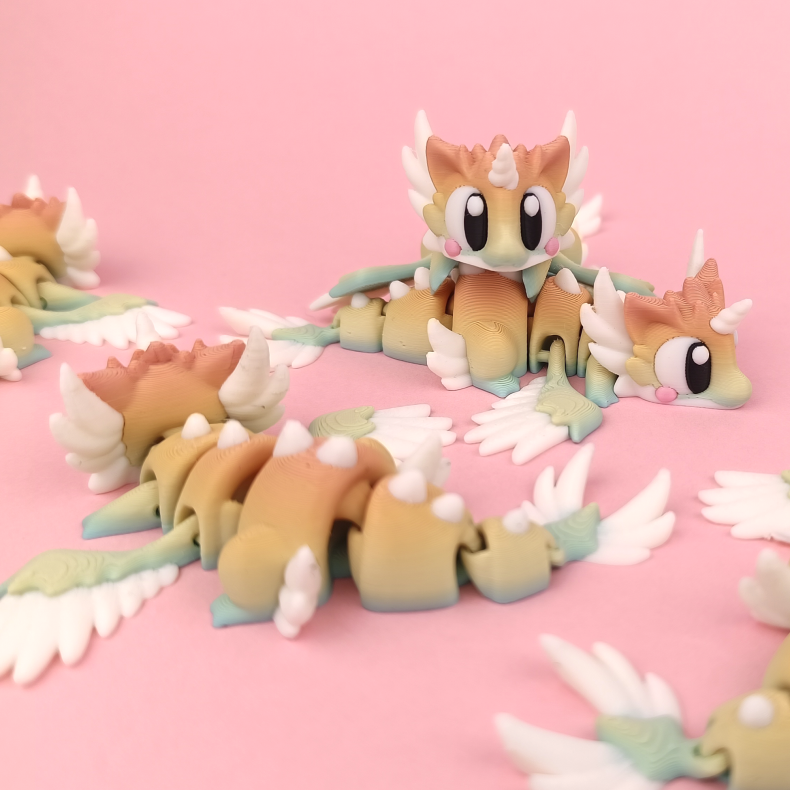 Flexi Celestial Dragon � Fleksibel figur ca. 11 cm