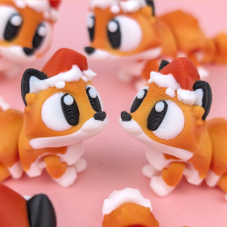 Flexi Christmas Fox � Fleksibel Julefigur (7 cm)