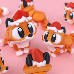 Flexi Christmas Fox � Fleksibel Julefigur (7 cm)