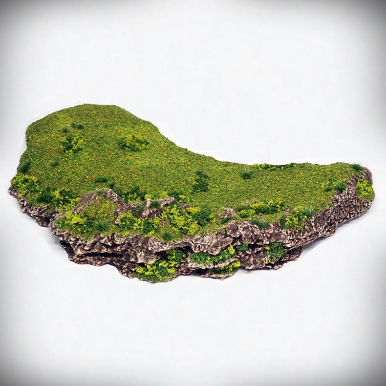 Crescent Cliff Terrain  Scenic Wargaming Platform for Miniatures &amp; Dioramas